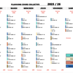 Planning des cours collectifs chez Gymligne
